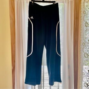 Adidas Black Track Pants with White Accents Men’s Size Medium